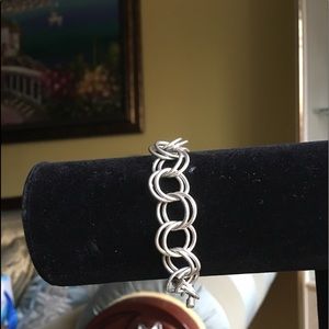 Sterling silver bracelet.